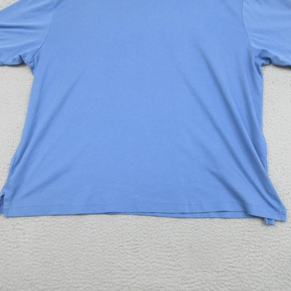 Polo Ralph Lauren Polo Shirt Mens 2XB Big Tall Blue Classic Cotton Flesh Pony